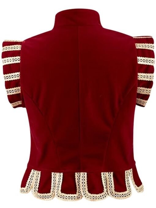 Tudor King Prince Red Velvet Vest