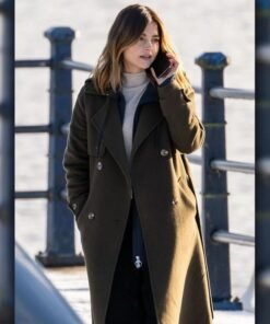 The Jetty Jenna Coleman Green Trench Coat