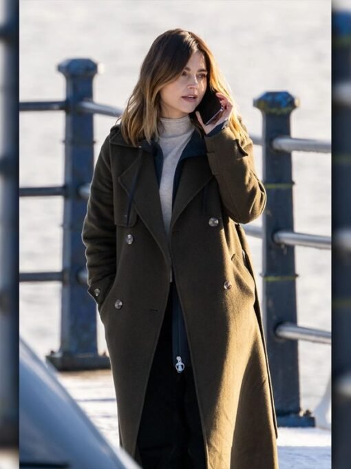 The Jetty Jenna Coleman Green Trench Coat