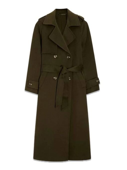 Ember Manning Green Trench Coat