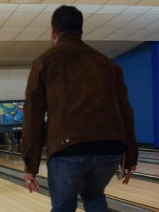 Grumpy Old Santa Brown Suede Leather Jacket