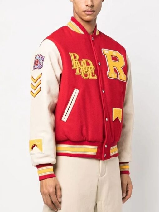 Rhude Bull Market Varsity Bomber Jacket