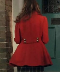 Katie Sheridan Matilda Red Wool Christmas Coat