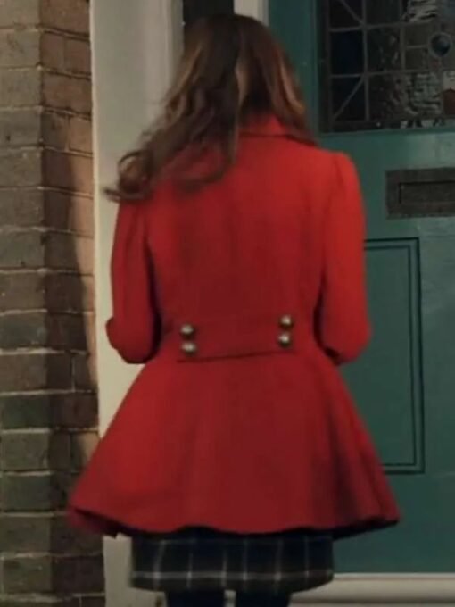 Katie Sheridan Matilda Red Wool Christmas Coat