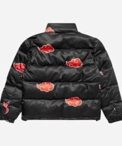 Naruto Anime Character Akatsuki Puffer Jacket