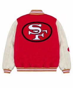 Go Niners Letterman Red Jacket