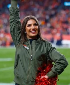 Broncos Cheerleaders Green Jacket