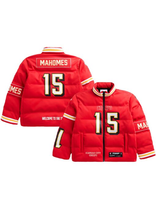 Mahomes Kansas City Chiefs Red Puffer Jacket