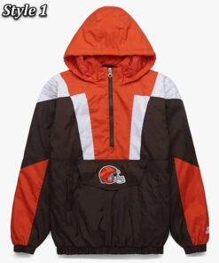 Starter Browns Retro Pullover Jacket