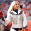 Denver Broncos Cheerleaders Fringe White Jacket