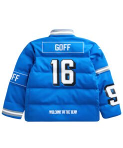 Detroit Lions Puffer Jacket Blue