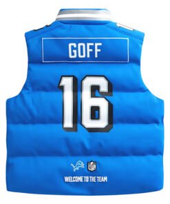 Detroit Lions Blue Puffer Vest