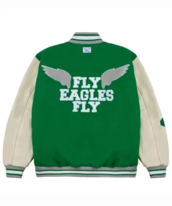 GOLF WANG Philadelphia Eagles Green Varsity Jacket