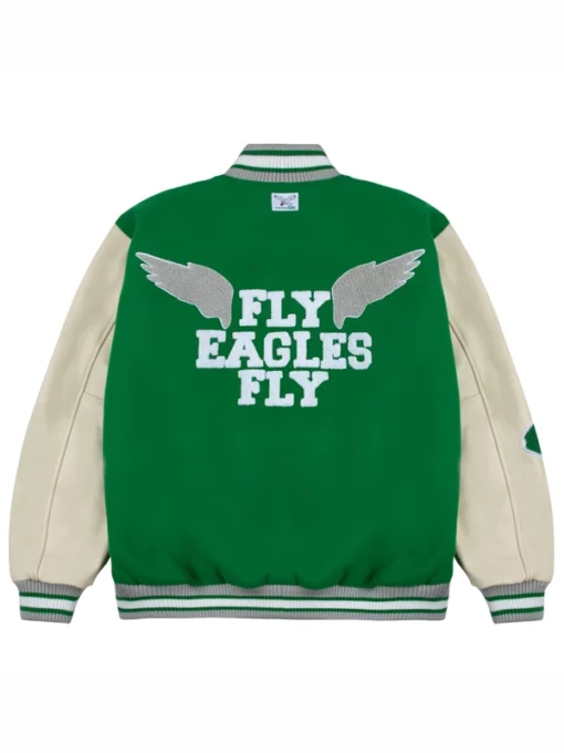 GOLF WANG Philadelphia Eagles Green Varsity Jacket