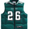 Off Season Philadelphia Eagles Green Puffer Vest