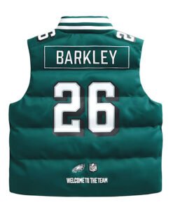 Off Season Saquon Barkley Green Puffer Vest