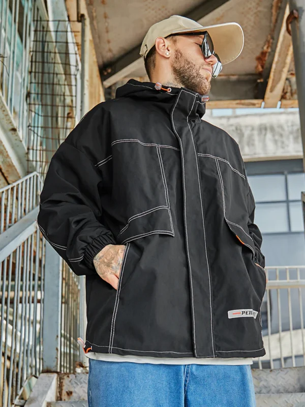 baggy street style men's jacket