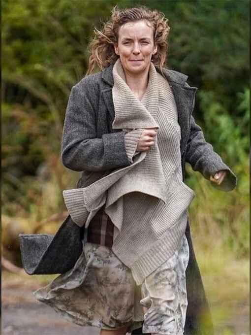 Jodie Comer 28 Years Later Grey Coat