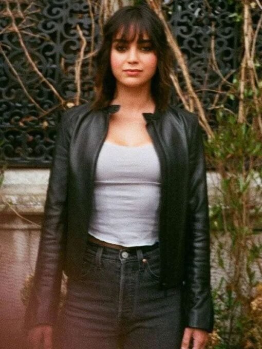 Melissa Barrera Abigail Leather Jacket