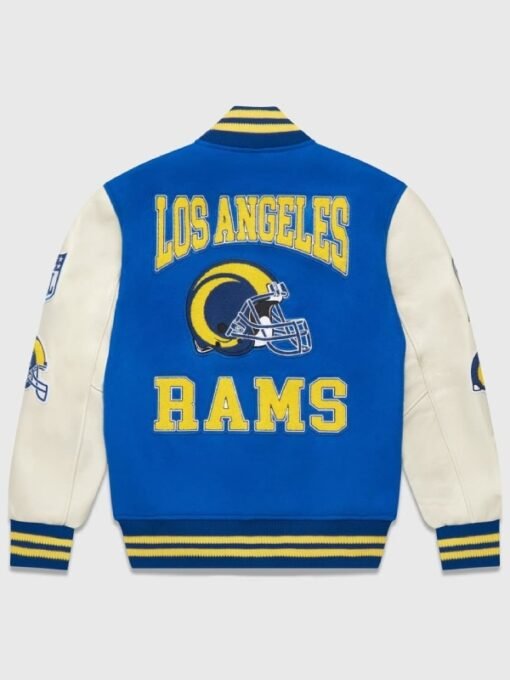 Los Angeles Ovo Rams Blue Varsity Jacket