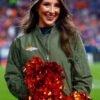 Broncos Cheerleaders Green Bomber Jacket