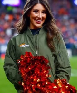 Broncos Cheerleaders Green Bomber Jacket