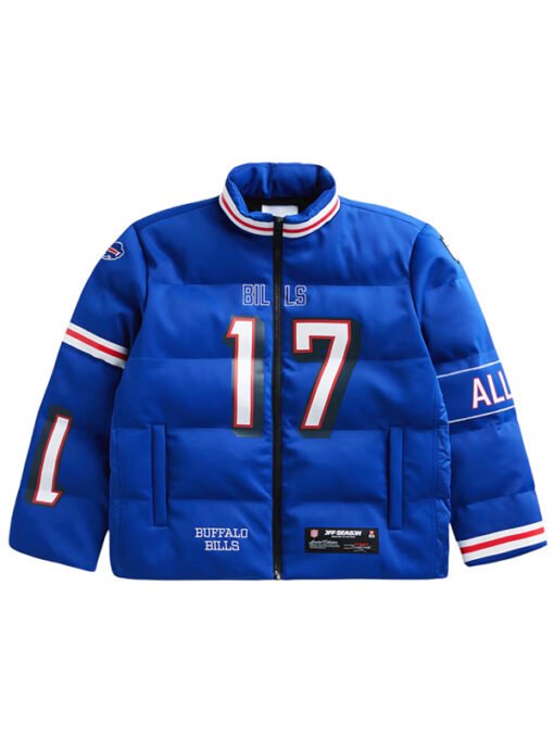 Off Season Josh Allen Buffalo Bills Blue Puffer Jacket