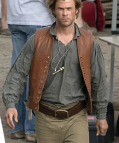 Owen Chase Brown Leather Vest