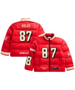 Patrick Mahomes Chiefs Off Season Red Puffer Jacket