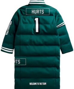 Jalen Hurts Puffer Long Coat