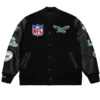 Philadelphia Eagles Black Varsity Jacket