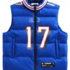 Off Season Josh Allen Buffalo Bills Blue Puffer Vest