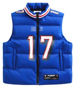 Off Season Josh Allen Buffalo Bills Blue Puffer Vest