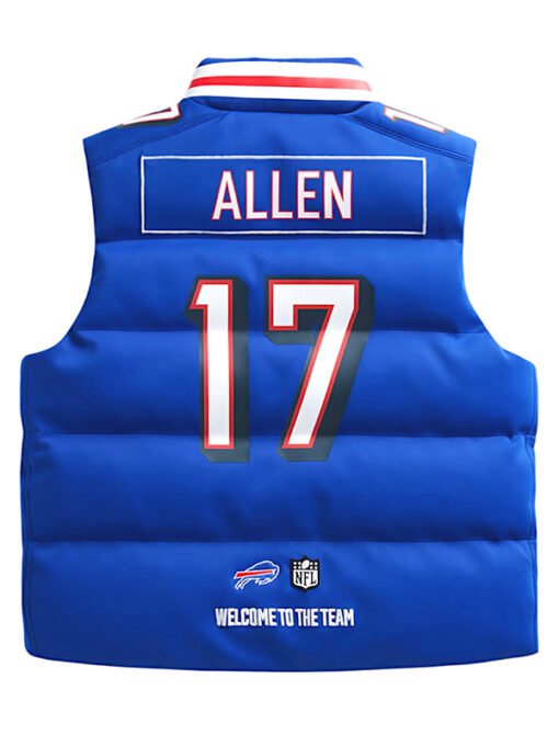 Josh Allen Buffalo Bills Puffer Vest