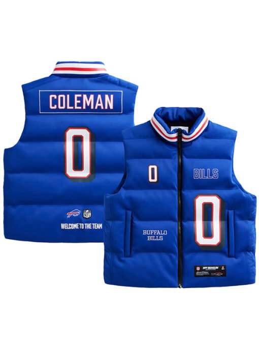 Keon Coleman Buffalo Bills Puffer Vest