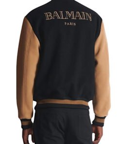 Balmain Black Varsity Jacket