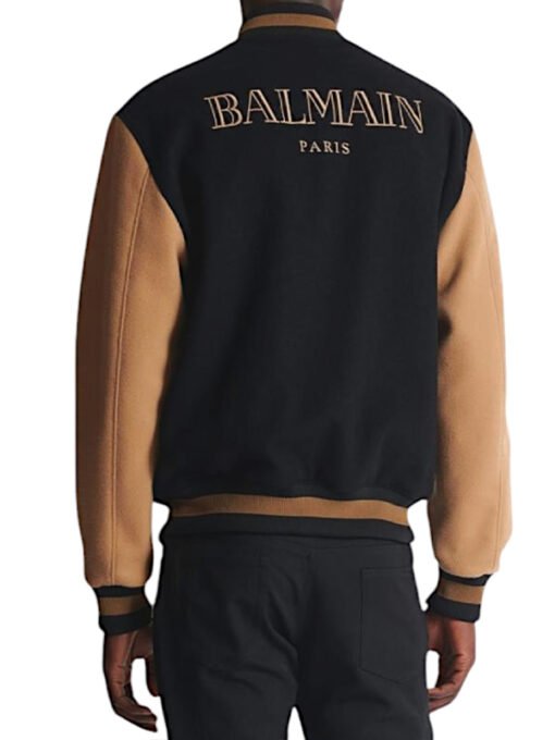 Balmain Black Varsity Jacket