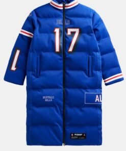 Josh Allen Buffalo Bills Puffer Long Coat