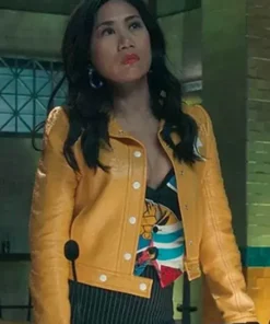 Liza Lapira Melody Bayani S03 Yellow Leather Jacket