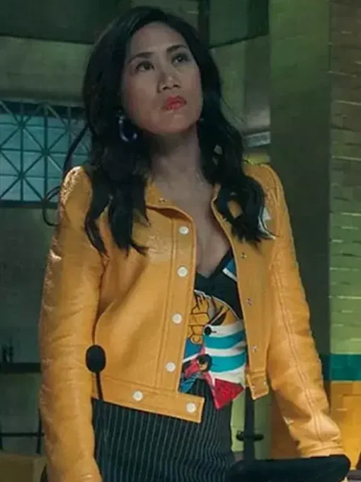 Liza Lapira Melody Bayani S03 Yellow Leather Jacket