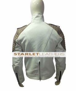 Mens Cafe Racer Belted Leather Jacket