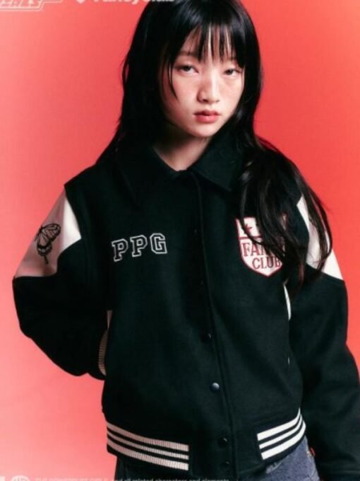 PPG X Fancy Leather Varsity Jacket