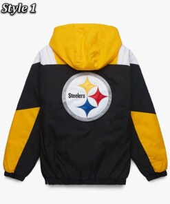 Yellow Black Steelers Hooded Jacket