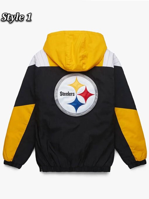 Yellow Black Steelers Hooded Jacket