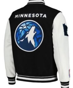 Minnesota Timberwolves Black and White Jacket