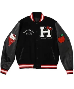 hello kitty black varsity jacket