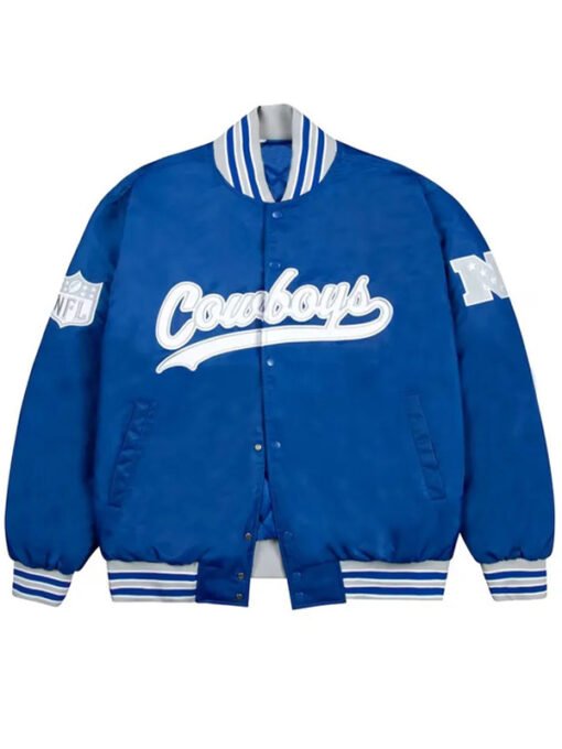 Dallas Cowboys GOLF WANG Satin Bomber Jacket