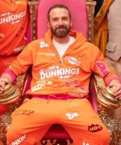 Super Bowl Ben Affleck Dunkings 2025 Tracksuit Orange