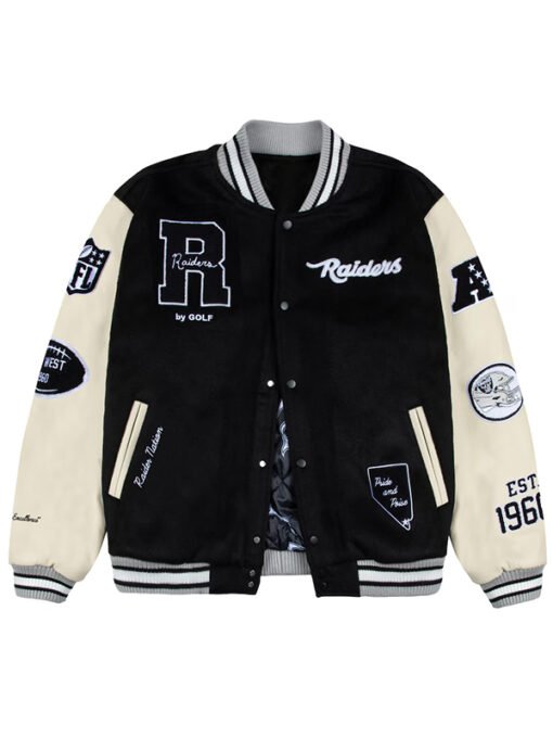 GOLF WANG Las Vegas Raiders Varsity Jacket