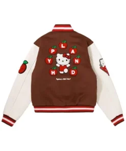 hello kitty apple varsity jacket